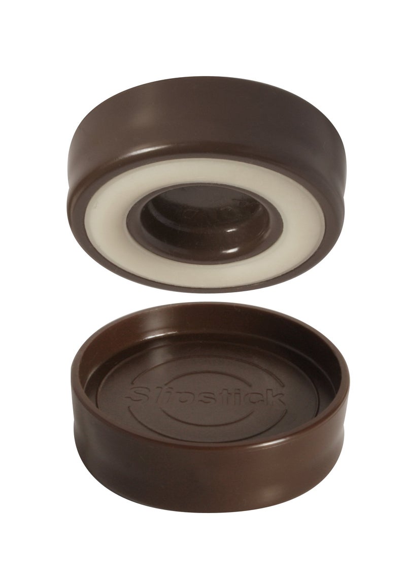 Slipstick CB525 1-3/4" Furniture Leg Coaster Cups / Floor Protectors (set of 4) Round, Chocolate Color - Image 3